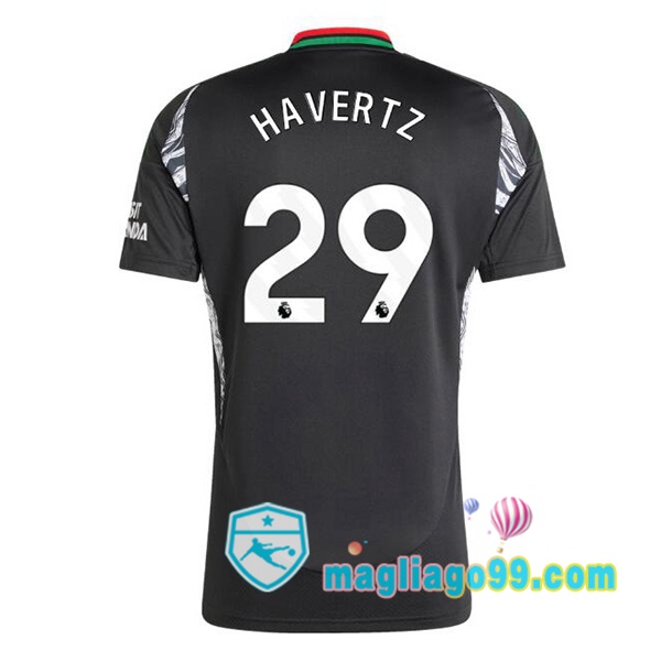 Magliago - Passione Maglie Thai Affidabili Basso Costo Online Shop | Maglia Arsenal (HAVerdeZ 29) Seconda Nero 2024/2025