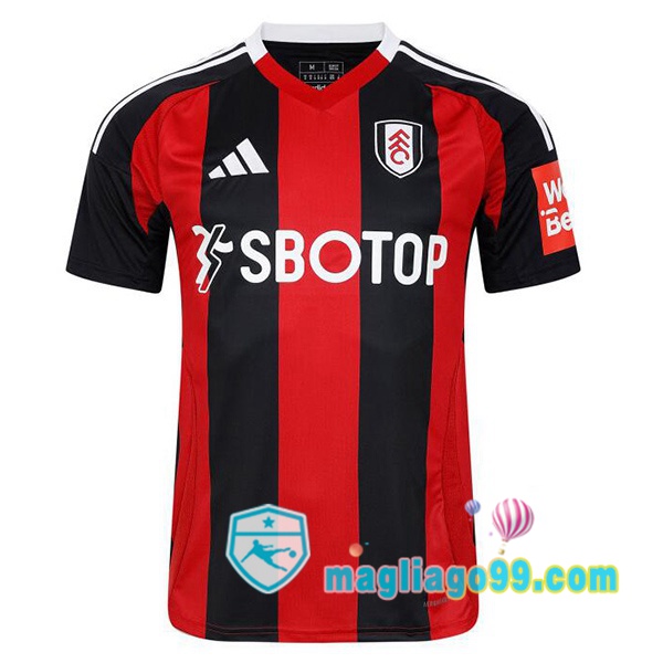 Magliago - Passione Maglie Thai Affidabili Basso Costo Online Shop | Maglia Fulham FC Seconda Rosso Nero 2024/2025
