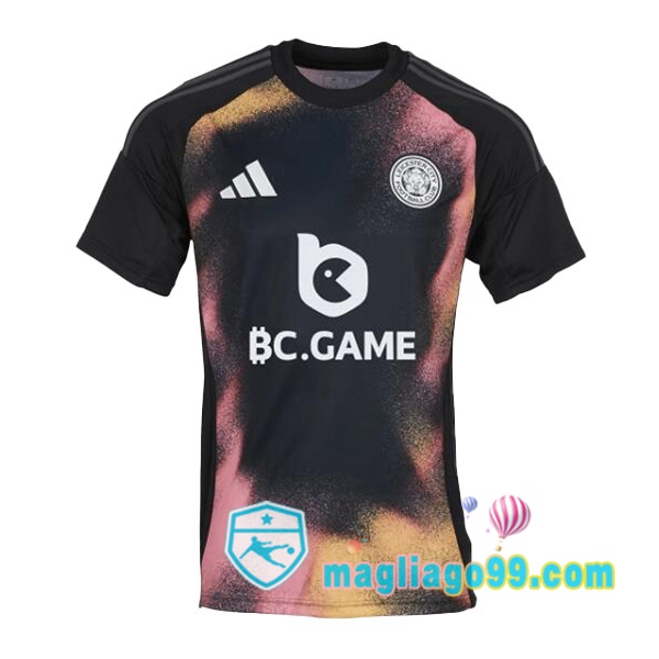 Magliago - Passione Maglie Thai Affidabili Basso Costo Online Shop | Maglia Leicester City Seconda Nero 2024/2025