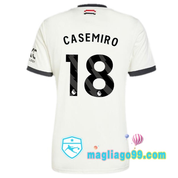 Magliago - Passione Maglie Thai Affidabili Basso Costo Online Shop | Maglia Manchester United (Casemiro 18) Terza Bianco 2024/2025