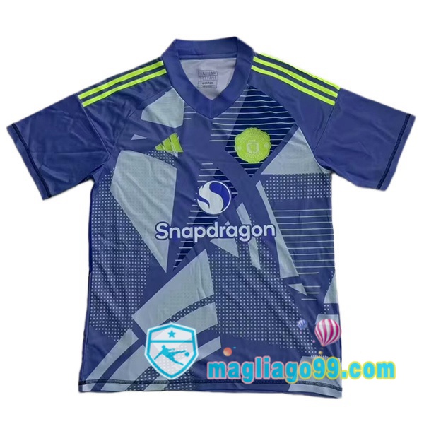 Magliago - Passione Maglie Thai Affidabili Basso Costo Online Shop | Maglia Manchester United Portiere Blu 2024/2025