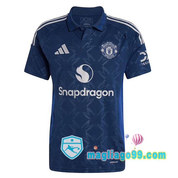 Magliago - Passione Maglie Thai Affidabili Basso Costo Online Shop | Maglia Manchester United Seconda Blu 2024/2025