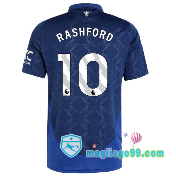 Magliago - Passione Maglie Thai Affidabili Basso Costo Online Shop | Maglia Manchester United (Rashford 10) Seconda Blu 2024/2025