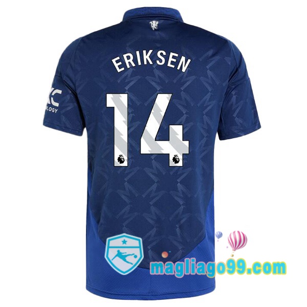 Magliago - Passione Maglie Thai Affidabili Basso Costo Online Shop | Maglia Manchester United (Eriksen 14) Seconda Blu 2024/2025