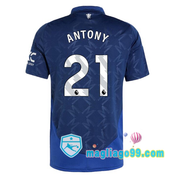 Magliago - Passione Maglie Thai Affidabili Basso Costo Online Shop | Maglia Manchester United (Antony 21) Seconda Blu 2024/2025