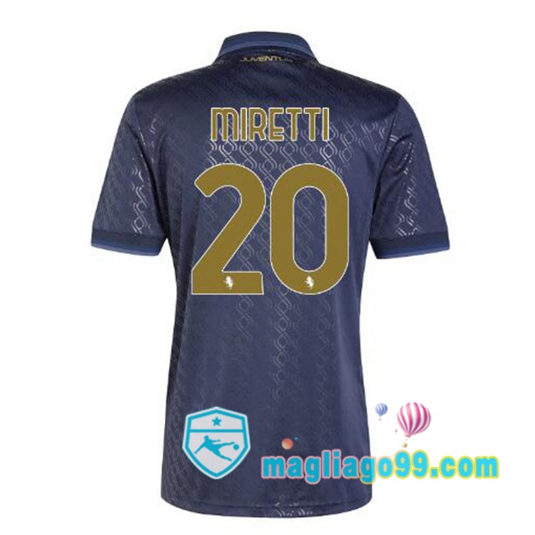 Magliago - Passione Maglie Thai Affidabili Basso Costo Online Shop | Maglia Juventus (MIRETTI 20) Terza Blu Royal 2024/2025