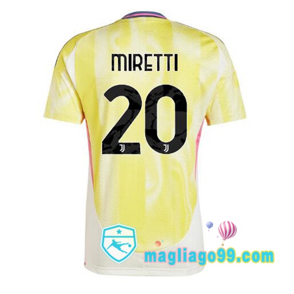 Magliago - Passione Maglie Thai Affidabili Basso Costo Online Shop | Maglia Juventus (MIRETTI 20) Seconda Giallo 2024/2025