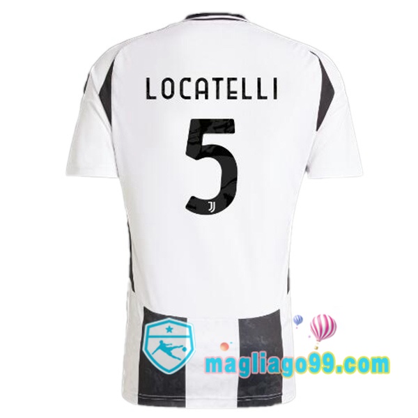 Magliago - Passione Maglie Thai Affidabili Basso Costo Online Shop | Maglia Juventus (LOCATELLI 5) Prima Nero Bianco 2024/2025