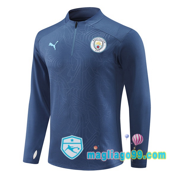 Magliago - Passione Maglie Thai Affidabili Basso Costo Online Shop | Felpa Calcio Manchester City Blu Royal 2024/2025