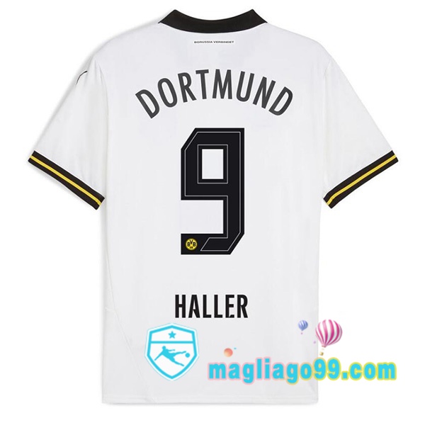 Magliago - Passione Maglie Thai Affidabili Basso Costo Online Shop | Maglia Dortmund BVB (Haller 9) Seconda Bianco 2024/2025