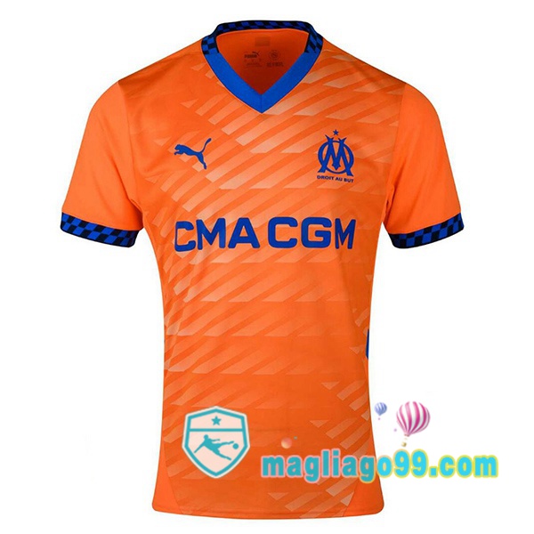 Magliago - Passione Maglie Thai Affidabili Basso Costo Online Shop | Maglia Marsiglia OM Terza Arancione 2024/2025