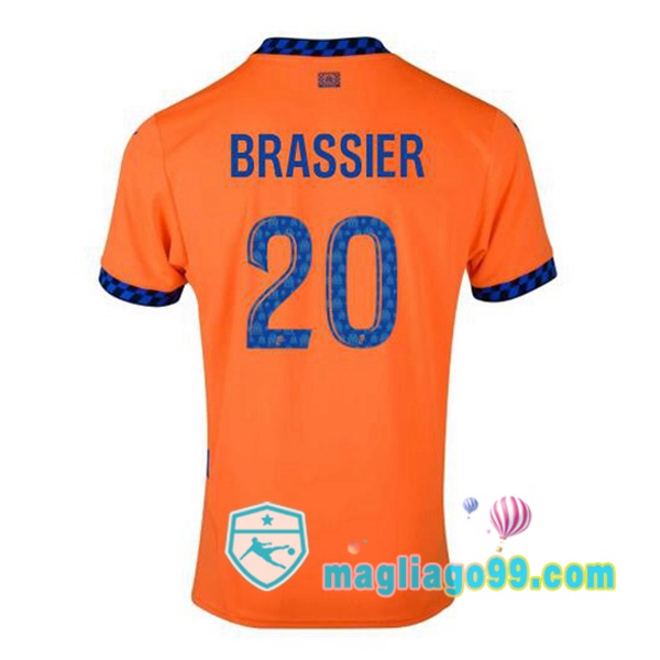 Magliago - Passione Maglie Thai Affidabili Basso Costo Online Shop | Maglia Marsiglia OM (BRASSIER 20) Terza Arancione 2024/2025
