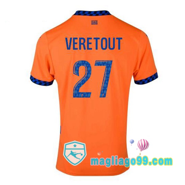 Magliago - Passione Maglie Thai Affidabili Basso Costo Online Shop | Maglia Marsiglia OM (VERETOUT 27) Terza Arancione 2024/2025