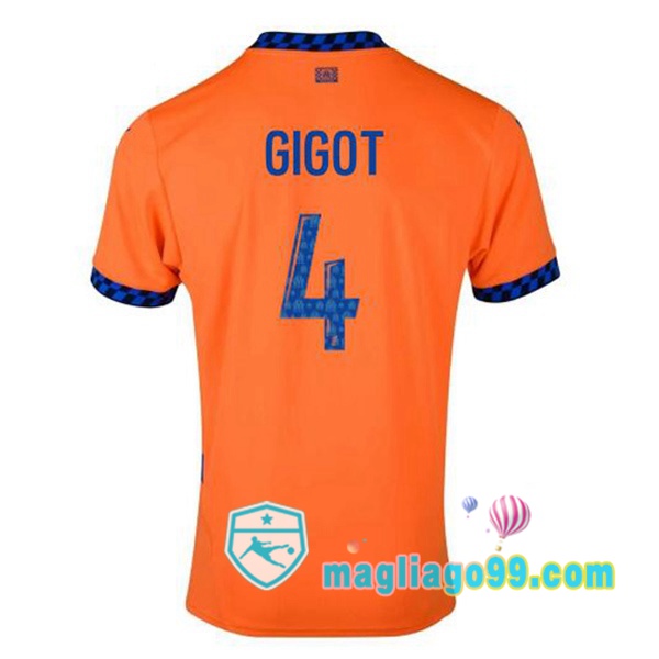 Magliago - Passione Maglie Thai Affidabili Basso Costo Online Shop | Maglia Marsiglia OM (GIGOT 4) Terza Arancione 2024/2025