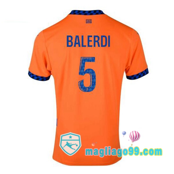 Magliago - Passione Maglie Thai Affidabili Basso Costo Online Shop | Maglia Marsiglia OM (BALERDI 5) Terza Arancione 2024/2025