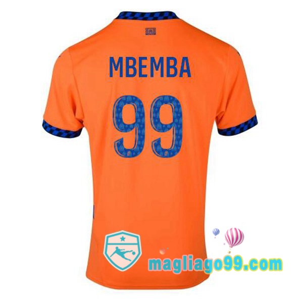 Magliago - Passione Maglie Thai Affidabili Basso Costo Online Shop | Maglia Marsiglia OM (MBEMBA 99) Terza Arancione 2024/2025