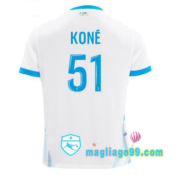 Magliago - Passione Maglie Thai Affidabili Basso Costo Online Shop | Maglia Marsiglia OM (KONÉ 51) Prima Bianco 2024/2025