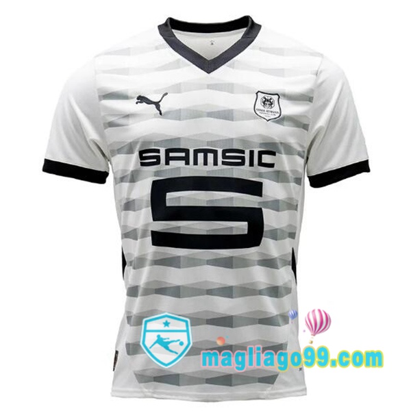 Magliago - Passione Maglie Thai Affidabili Basso Costo Online Shop | Maglia Stade Rennais Seconda Bianco 2024/2025