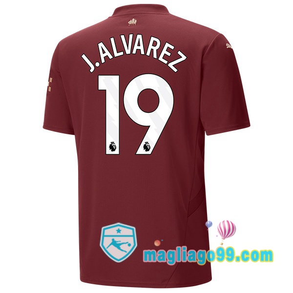 Magliago - Passione Maglie Thai Affidabili Basso Costo Online Shop | Maglia Manchester City (Julián Álvarez 19) Terza Marrone 2024/2025
