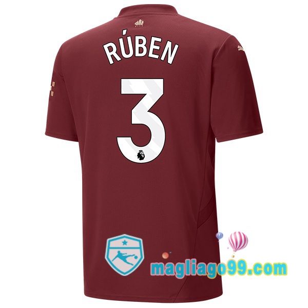 Magliago - Passione Maglie Thai Affidabili Basso Costo Online Shop | Maglia Manchester City (Ruben Dias 3) Terza Marrone 2024/2025