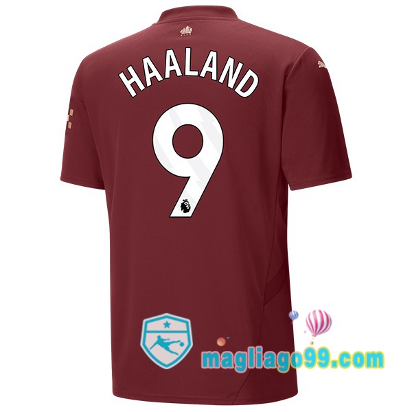 Magliago - Passione Maglie Thai Affidabili Basso Costo Online Shop | Maglia Manchester City (Erling Haaland 9) Terza Marrone 2024/2025