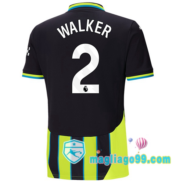 Magliago - Passione Maglie Thai Affidabili Basso Costo Online Shop | Maglia Manchester City (Kyle Walker 2) Seconda Verde Nero 2024/2025