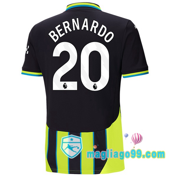 Magliago - Passione Maglie Thai Affidabili Basso Costo Online Shop | Maglia Manchester City (Bernardo Silva 20) Seconda Verde Nero 2024/2025