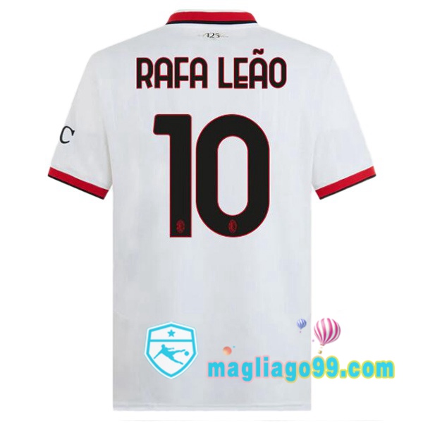 Magliago - Passione Maglie Thai Affidabili Basso Costo Online Shop | Maglia AC Milan (Rafa Leão 10) Seconda Bianco 2024/2025