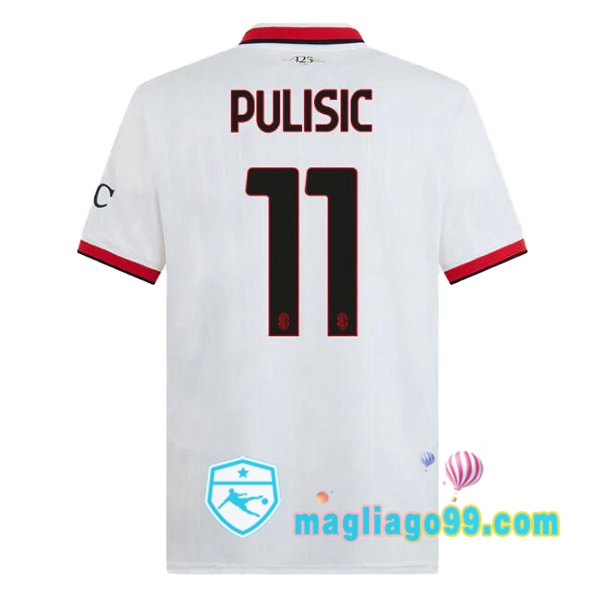 Magliago - Passione Maglie Thai Affidabili Basso Costo Online Shop | Maglia AC Milan (Pulisic 11) Seconda Bianco 2024/2025