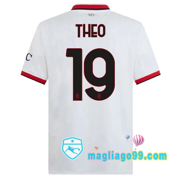 Magliago - Passione Maglie Thai Affidabili Basso Costo Online Shop | Maglia AC Milan (THEO 19) Seconda Bianco 2024/2025