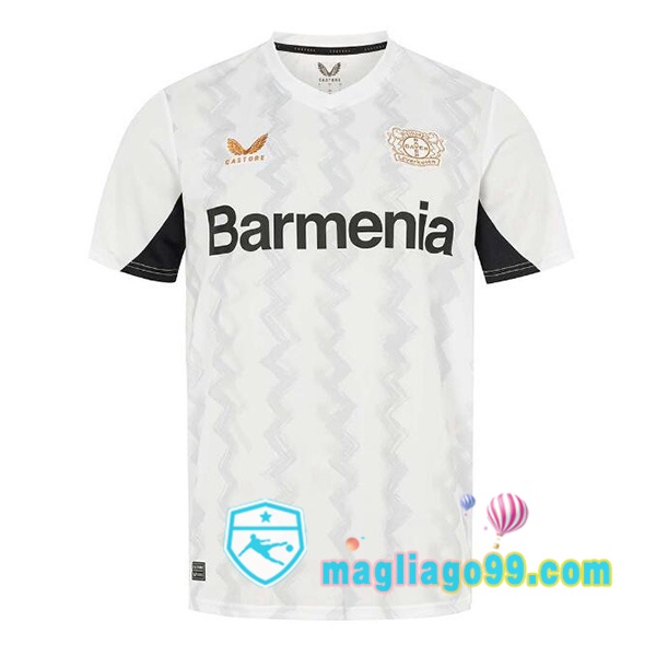 Magliago - Passione Maglie Thai Affidabili Basso Costo Online Shop | Maglia Bayer 04 Leverkusen Seconda Bianco 2024/2025