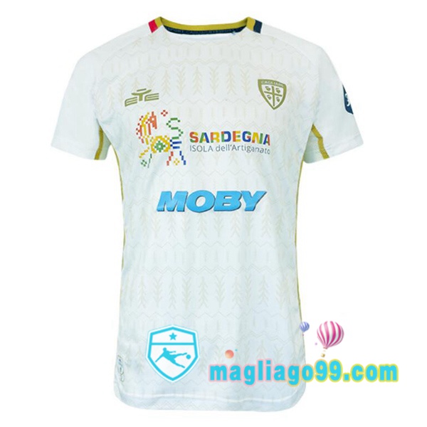 Magliago - Passione Maglie Thai Affidabili Basso Costo Online Shop | Maglia Cagliari Calcio Seconda Bianco 2024/2025