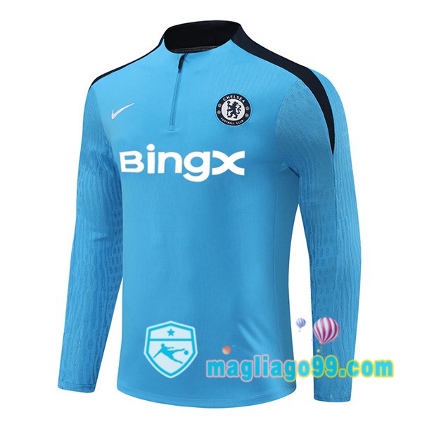 Magliago - Passione Maglie Thai Affidabili Basso Costo Online Shop | Felpa Calcio FC Chelsea Blu 2024/2025