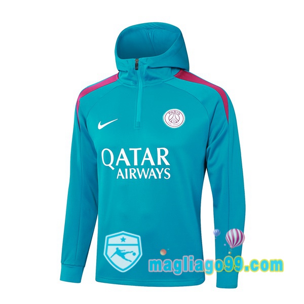 Magliago - Passione Maglie Thai Affidabili Basso Costo Online Shop | Felpa con cappuccio Paris PSG Blu 2024/2025
