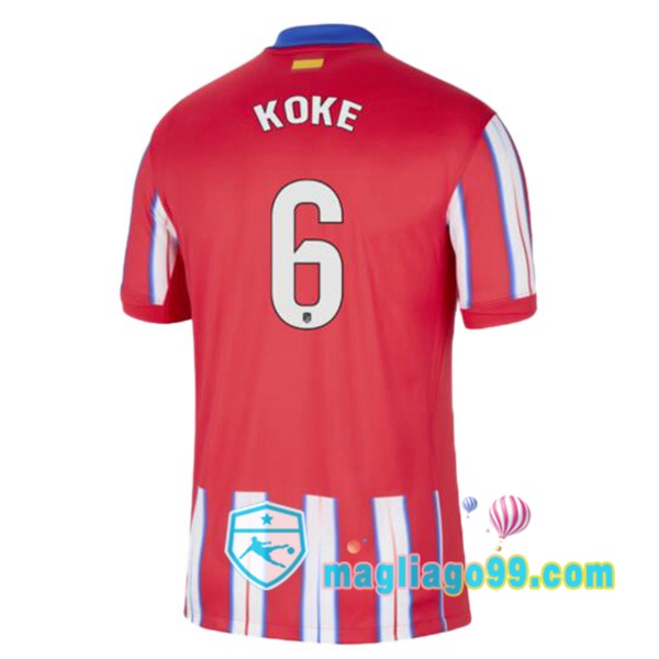 Magliago - Passione Maglie Thai Affidabili Basso Costo Online Shop | Maglia Atletico Madrid (KOKE 6) Prima Rosso 2024/2025