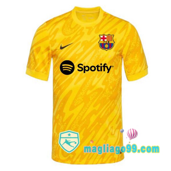 Magliago - Passione Maglie Thai Affidabili Basso Costo Online Shop | Maglia FC Barcellona Portiere Spotify Giallo 2024/2025