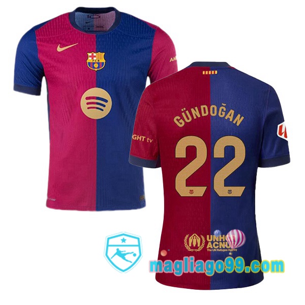 Magliago - Passione Maglie Thai Affidabili Basso Costo Online Shop | Maglia FC Barcellona (GÜNDOĞAN 22) Prima Blu Rosso 2024/2025