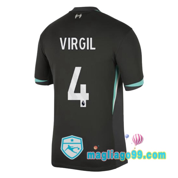 Magliago - Passione Maglie Thai Affidabili Basso Costo Online Shop | Maglia FC Liverpool (VIRGIL 4) Seconda Nero 2024/2025