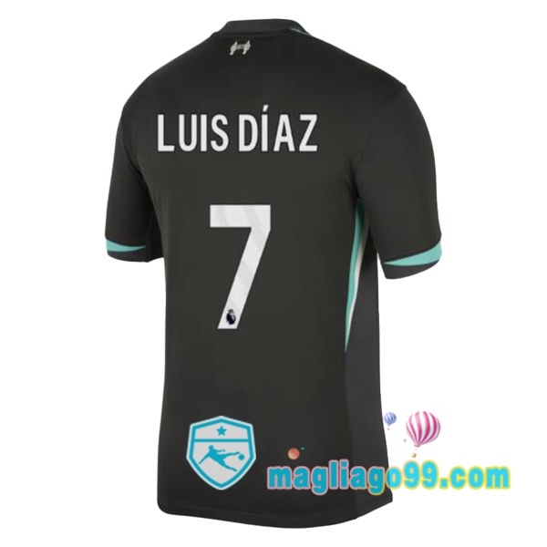 Magliago - Passione Maglie Thai Affidabili Basso Costo Online Shop | Maglia FC Liverpool (LUIS DÍAZ 7) Seconda Nero 2024/2025