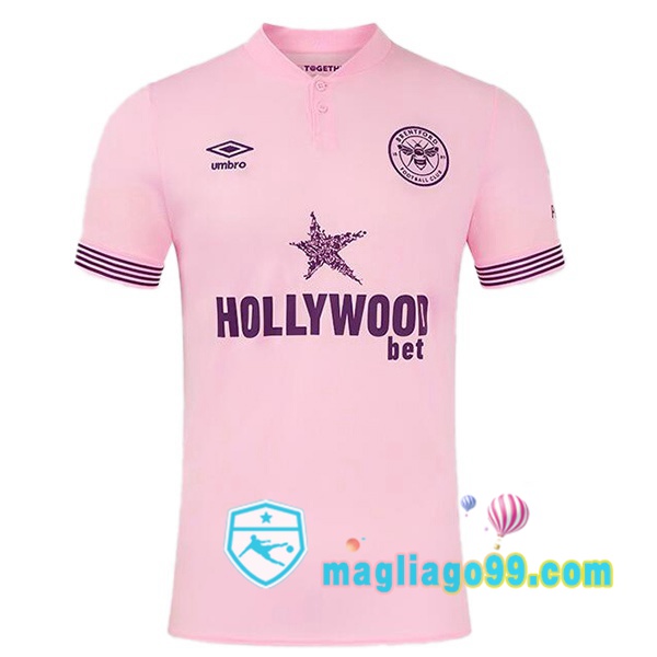 Magliago - Passione Maglie Thai Affidabili Basso Costo Online Shop | Maglia Brentford FC Seconda Rosa 2024/2025