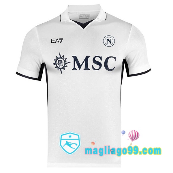 Magliago - Passione Maglie Thai Affidabili Basso Costo Online Shop | Maglia SSC Napoli Seconda Bianco 2024/2025