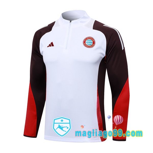 Magliago - Passione Maglie Thai Affidabili Basso Costo Online Shop | Felpa Calcio Bayern Monaco Bianco 2024/2025