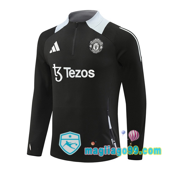 Magliago - Passione Maglie Thai Affidabili Basso Costo Online Shop | Felpa Calcio Manchester United Nero 2024/2025
