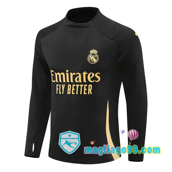 Magliago - Passione Maglie Thai Affidabili Basso Costo Online Shop | Felpa Calcio Real Madrid Nero 2024/2025