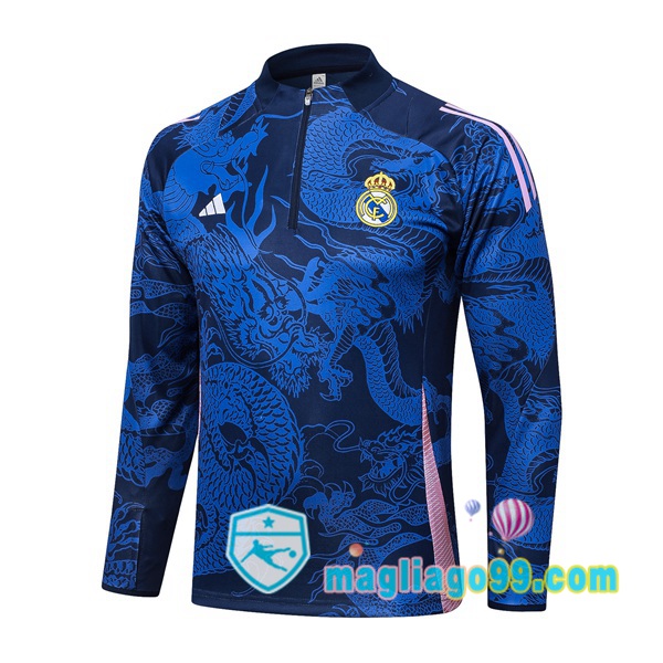 Magliago - Passione Maglie Thai Affidabili Basso Costo Online Shop | Felpa Calcio Real Madrid Blu Royal 2024/2025
