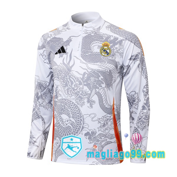 Magliago - Passione Maglie Thai Affidabili Basso Costo Online Shop | Felpa Calcio Real Madrid Bianco 2024/2025