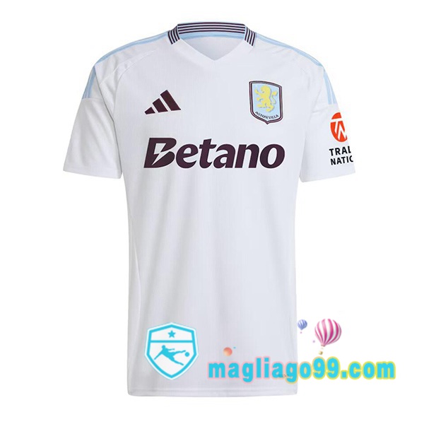 Magliago - Passione Maglie Thai Affidabili Basso Costo Online Shop | Maglia Aston Villa Seconda Bianco 2024/2025