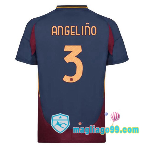 Magliago - Passione Maglie Thai Affidabili Basso Costo Online Shop | Maglia AS Roma (ANGELIÑO 3) Terza Blu Royal 2024/2025