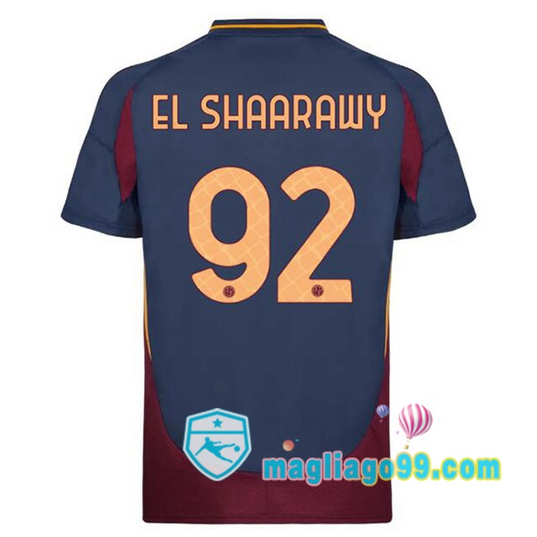 Magliago - Passione Maglie Thai Affidabili Basso Costo Online Shop | Maglia AS Roma (EL SHAARAWY 92) Terza Blu Royal 2024/2025