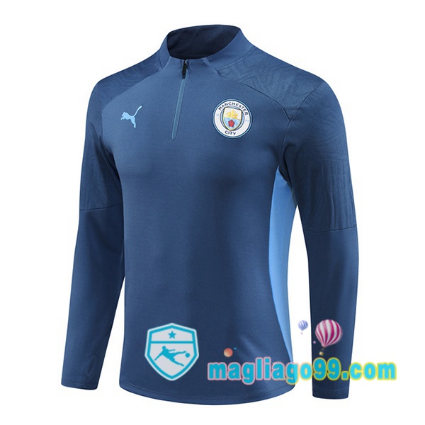 Magliago - Passione Maglie Thai Affidabili Basso Costo Online Shop | Felpa Calcio Manchester City Blu Royal 2024/2025